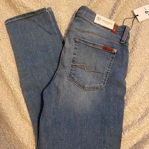 7 for all Mankind skinny crop jeans